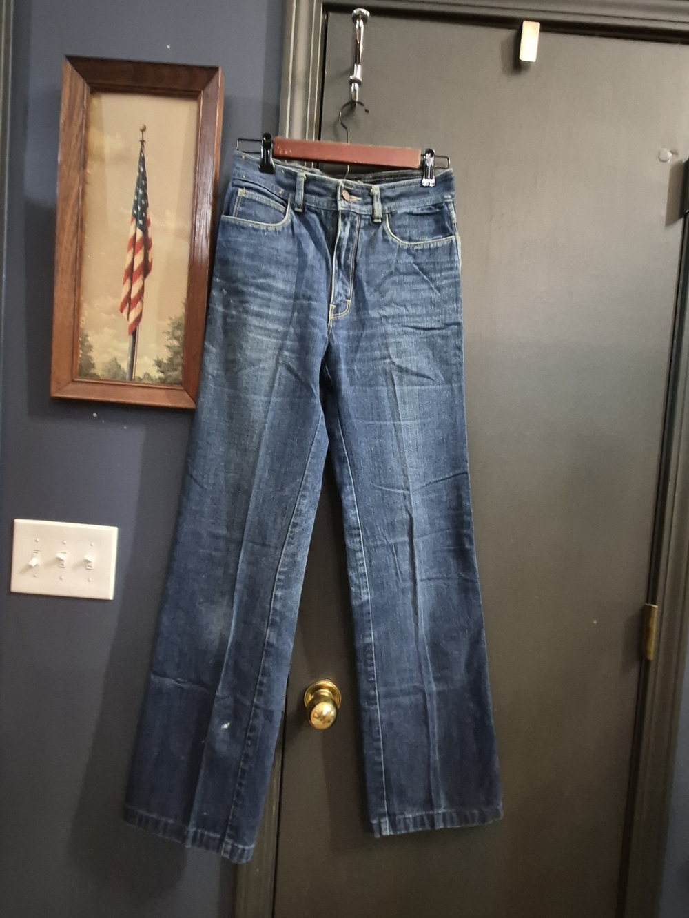 RARE ALPHA Pacific  Dark Blue Bootcut Jeans 30 L